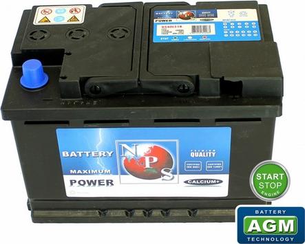 NPS U540L51B - Batterie de démarrage cwaw.fr