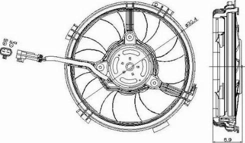 NRF 47405 - Ventilateur, refroidissement du moteur cwaw.fr