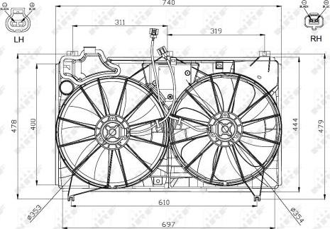 NRF 47577 - Ventilateur, refroidissement du moteur cwaw.fr