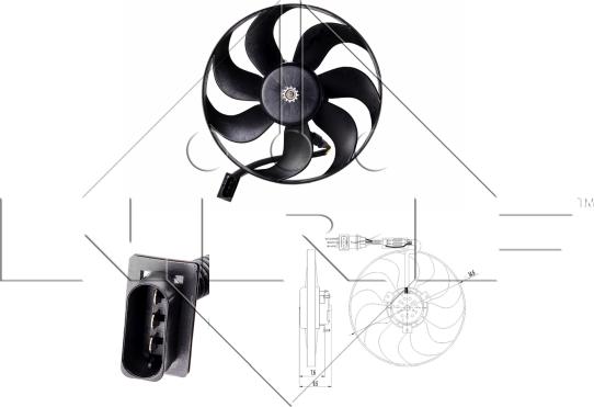 NRF 47064 - Ventilateur, refroidissement du moteur cwaw.fr