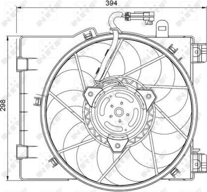 NRF 47063 - Ventilateur, refroidissement du moteur cwaw.fr