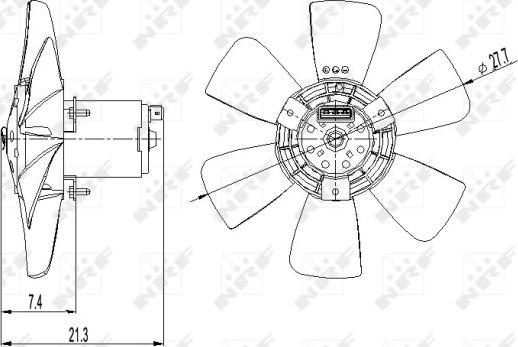 NRF 47391 - Ventilateur, refroidissement du moteur cwaw.fr