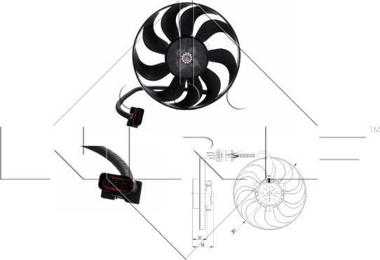 NRF 47398 - Ventilateur, refroidissement du moteur cwaw.fr