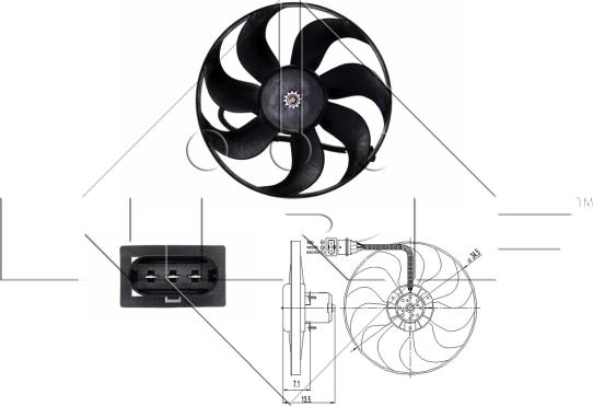 NRF 47397 - Ventilateur, refroidissement du moteur cwaw.fr