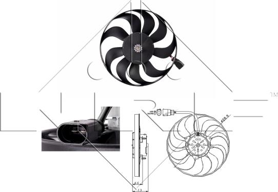 NRF 47381 - Ventilateur, refroidissement du moteur cwaw.fr