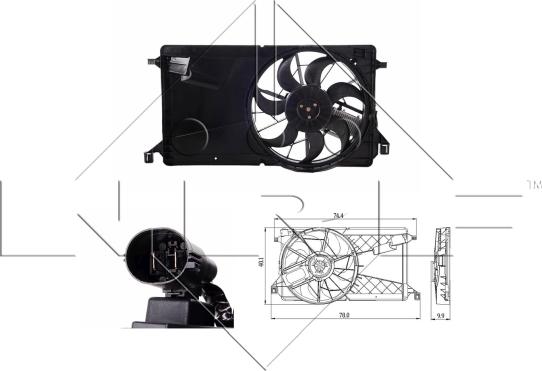 NRF 47291 - Ventilateur, refroidissement du moteur cwaw.fr