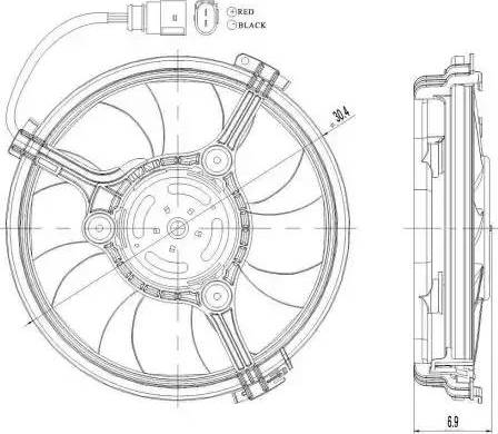 NRF 47208 - Ventilateur, refroidissement du moteur cwaw.fr