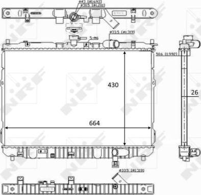 NRF 59046 - Radiateur, refroidissement du moteur cwaw.fr