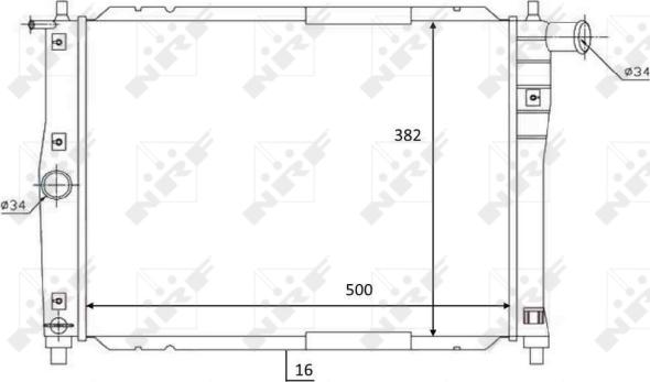 NRF 59122 - Radiateur, refroidissement du moteur cwaw.fr