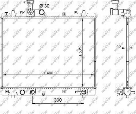 NRF 59208 - Radiateur, refroidissement du moteur cwaw.fr