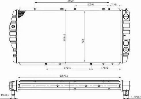 NRF 54699 - Radiateur, refroidissement du moteur cwaw.fr