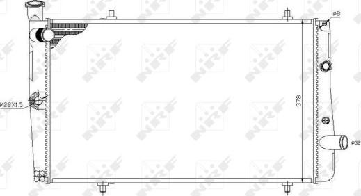 NRF 54669 - Radiateur, refroidissement du moteur cwaw.fr