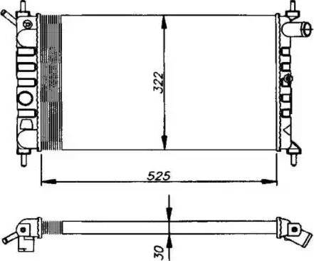 NRF 54627 - Radiateur, refroidissement du moteur cwaw.fr