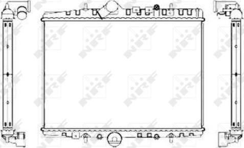 NRF 55346 - Radiateur, refroidissement du moteur cwaw.fr