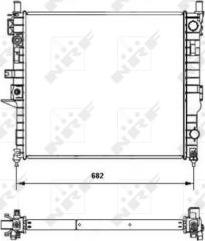 NRF 55335 - Radiateur, refroidissement du moteur cwaw.fr