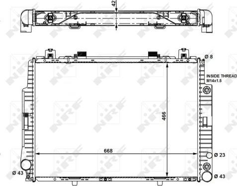 NRF 55320 - Radiateur, refroidissement du moteur cwaw.fr