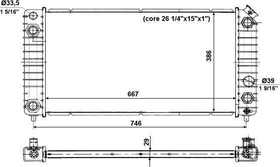 NRF 56011 - Radiateur, refroidissement du moteur cwaw.fr