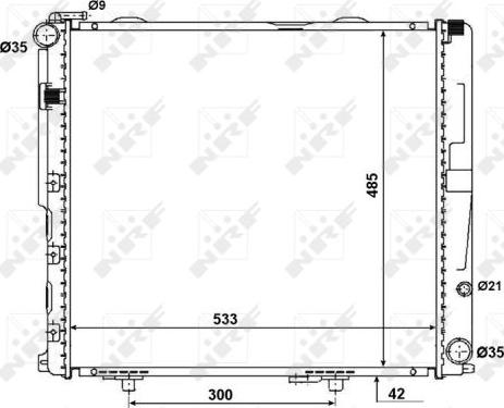 NRF 56075 - Radiateur, refroidissement du moteur cwaw.fr