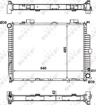 NRF 56140 - Radiateur, refroidissement du moteur cwaw.fr