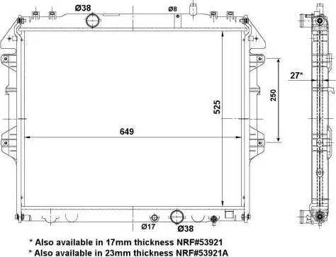 NRF 56114 - Radiateur, refroidissement du moteur cwaw.fr