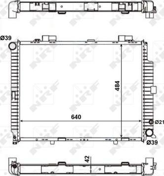 NRF 56139 - Radiateur, refroidissement du moteur cwaw.fr