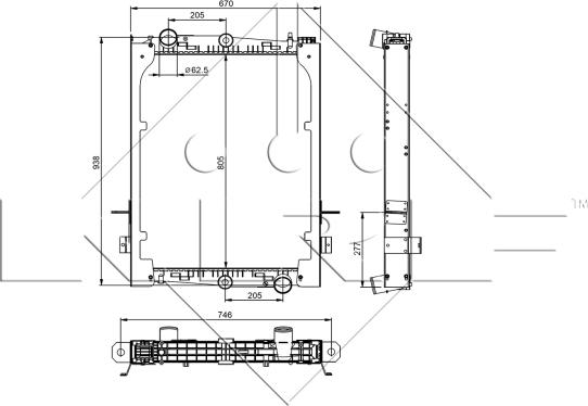 NRF 509585 - Radiateur, refroidissement du moteur cwaw.fr