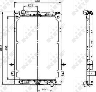 NRF 509586 - Radiateur, refroidissement du moteur cwaw.fr