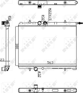 NRF 509524A - Radiateur, refroidissement du moteur cwaw.fr