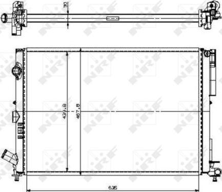 NRF 509526 - Radiateur, refroidissement du moteur cwaw.fr