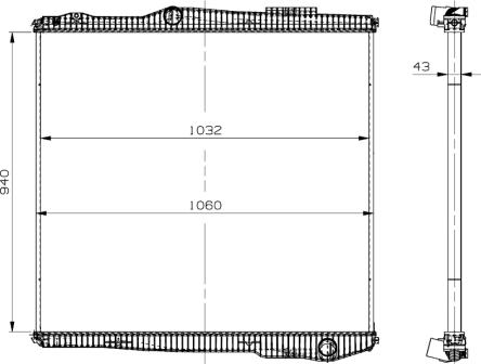 NRF 509895 - Radiateur, refroidissement du moteur cwaw.fr