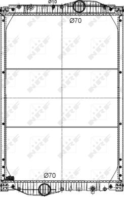 NRF 509890 - Radiateur, refroidissement du moteur cwaw.fr