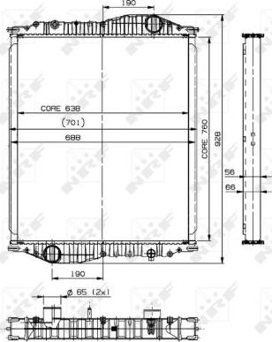 NRF 509888 - Radiateur, refroidissement du moteur cwaw.fr