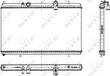 NRF 50444 - Radiateur, refroidissement du moteur cwaw.fr