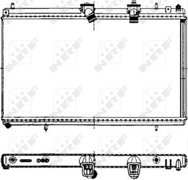 NRF 50442 - Radiateur, refroidissement du moteur cwaw.fr