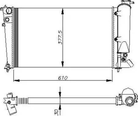 NRF 50415 - Radiateur, refroidissement du moteur cwaw.fr