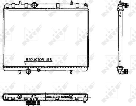 NRF 50436 - Radiateur, refroidissement du moteur cwaw.fr