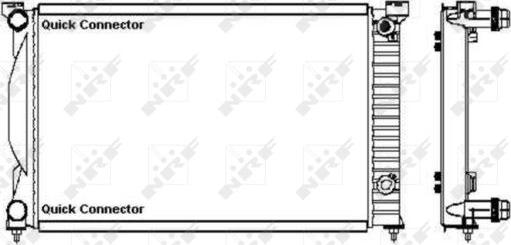 NRF 50543A - Radiateur, refroidissement du moteur cwaw.fr