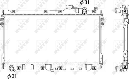 NRF 506522 - Radiateur, refroidissement du moteur cwaw.fr