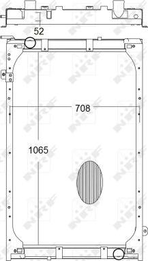 NRF 50193X - Radiateur, refroidissement du moteur cwaw.fr