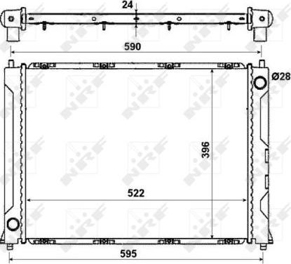 NRF 50121 - Radiateur, refroidissement du moteur cwaw.fr