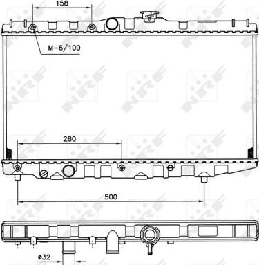 NRF 507581 - Radiateur, refroidissement du moteur cwaw.fr