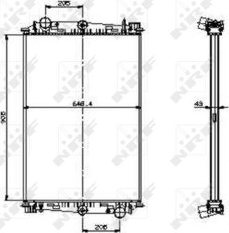 NRF 519586 - Radiateur, refroidissement du moteur cwaw.fr