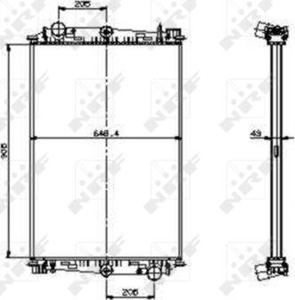 NRF 519586 - Radiateur, refroidissement du moteur cwaw.fr