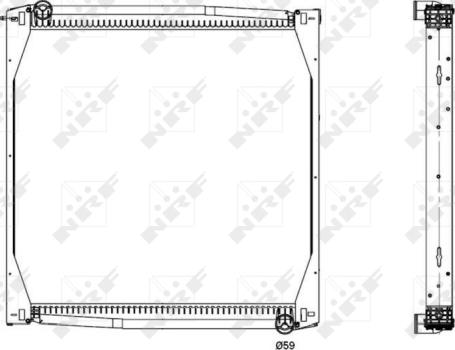 NRF 519587 - Radiateur, refroidissement du moteur cwaw.fr