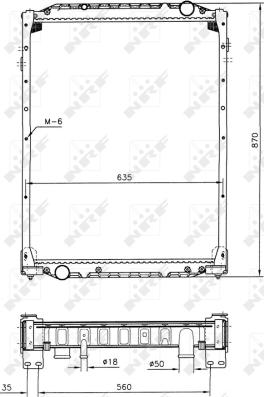 NRF 51598 - Radiateur, refroidissement du moteur cwaw.fr