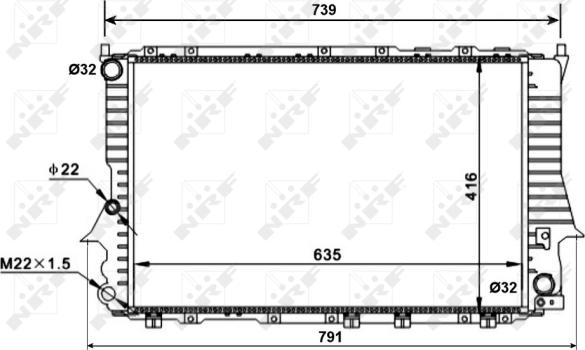 NRF 51318 - Radiateur, refroidissement du moteur cwaw.fr