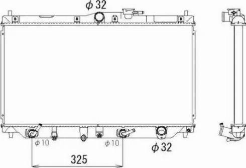 NRF 513331 - Radiateur, refroidissement du moteur cwaw.fr