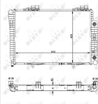 NRF 51281 - Radiateur, refroidissement du moteur cwaw.fr