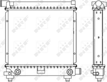 NRF 517662 - Radiateur, refroidissement du moteur cwaw.fr