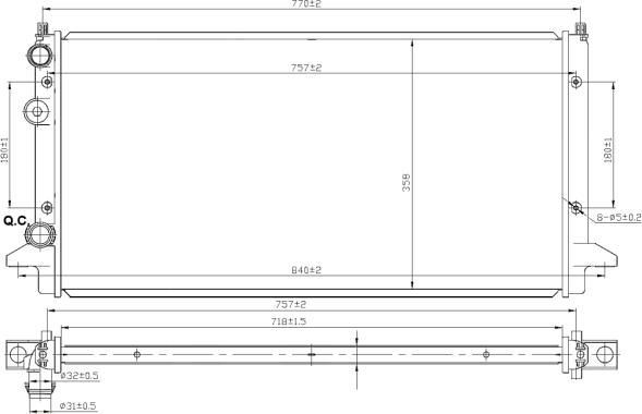 NRF 58950 - Radiateur, refroidissement du moteur cwaw.fr